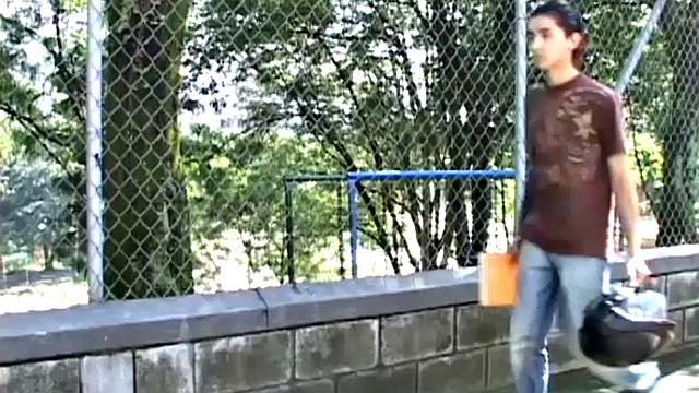 A Chance Meeting on the Street Has Two Horny Latin Twinks Heading for the Bedroom. There, the Young Men Kiss as Their Clothes Hit the Floor.