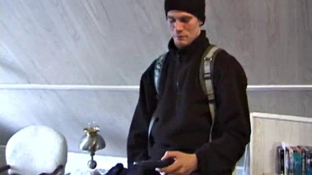 Fresh from hanging with some female schoolmates, Jonathan's hormones are raging and he doesn't waste any time pulling out his dick. He plays a porn video and starts stroking a stiff one.