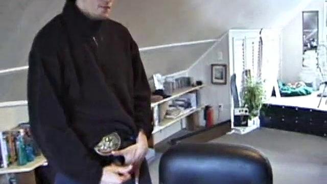 Fresh from hanging with some female schoolmates, Jonathan's hormones are raging and he doesn't waste any time pulling out his dick. He plays a porn video and starts stroking a stiff one.
