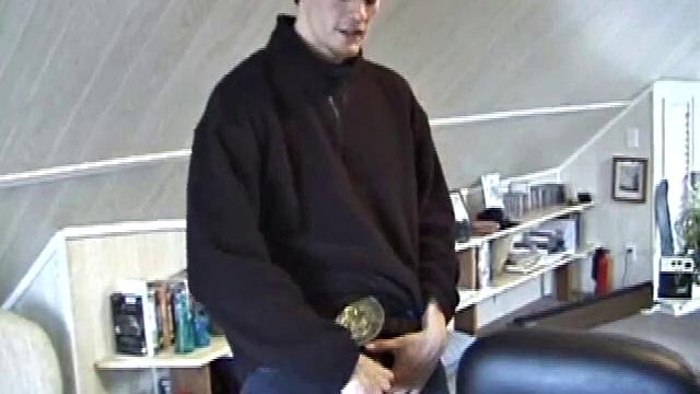 Fresh from hanging with some female schoolmates, Jonathan's hormones are raging and he doesn't waste any time pulling out his dick. He plays a porn video and starts stroking a stiff one.