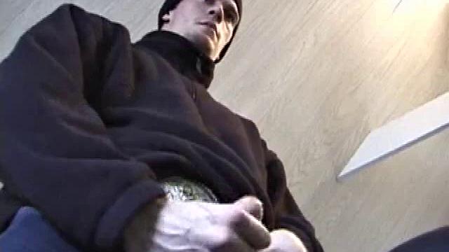 Fresh from hanging with some female schoolmates, Jonathan's hormones are raging and he doesn't waste any time pulling out his dick. He plays a porn video and starts stroking a stiff one.