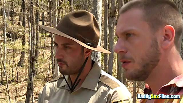 Group Sex with Tourists in the Forest - Hans Berlin, Andrew Fitch, Max Sargent & Trevor Knight