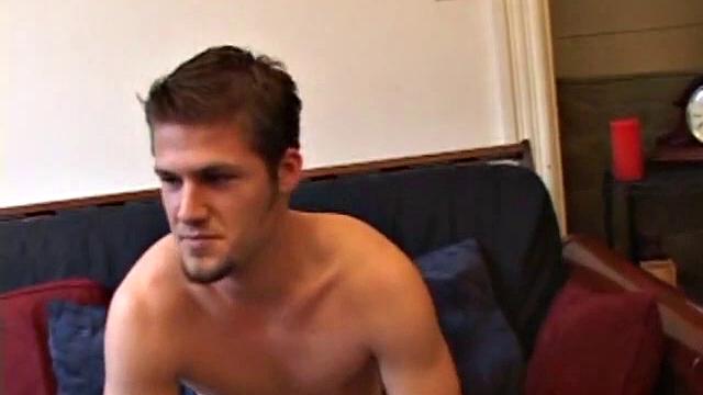 Str8 Alex Beats Off With Dildo