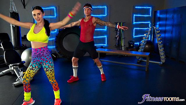 Dance coach works a hard muscle