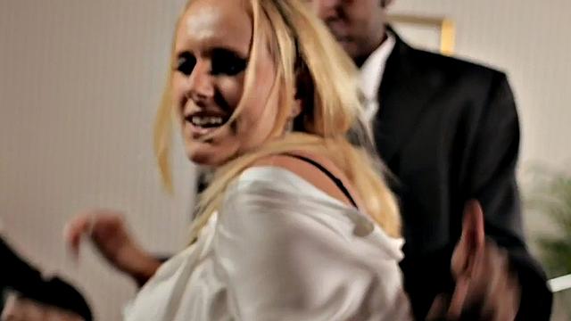 IR amateur anal MILF drilled by dominant BBC in offic