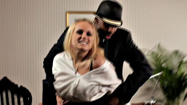 IR amateur anal MILF drilled by dominant BBC in offic