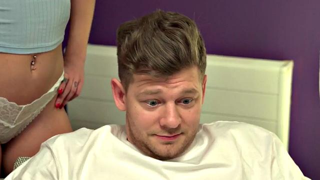 Hostel babes blowing and getting fucked by roommate trio