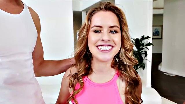 Petite Lilly Ford Has Her First Threesome and Enjoys It