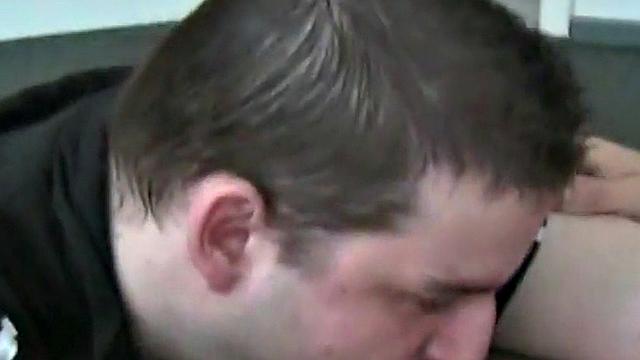 Amateur German stud rims and sucks in homemade video