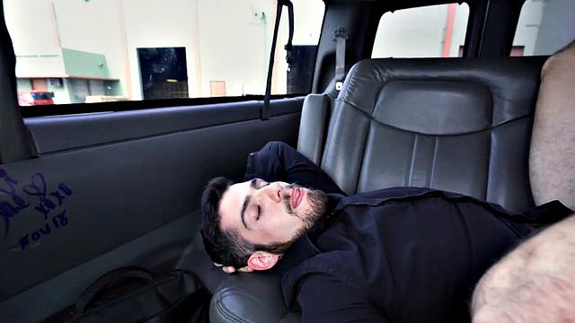 Hairy ass str8 assfingered by jock in outdoor public van