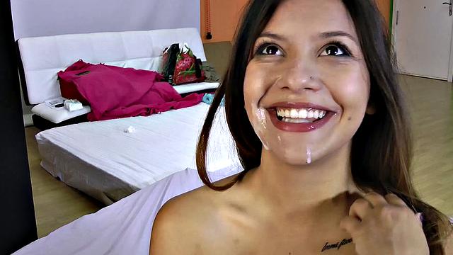 Innocent Teen Sucks And Fucks Like A Star!