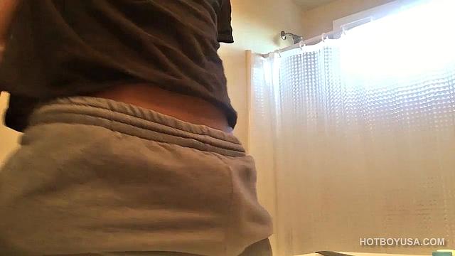 Tre Royal is a sexy black guy with a slim and smooth body, fine ass, and a very big dick. In this solo scene, the young man strips and beats off for us.