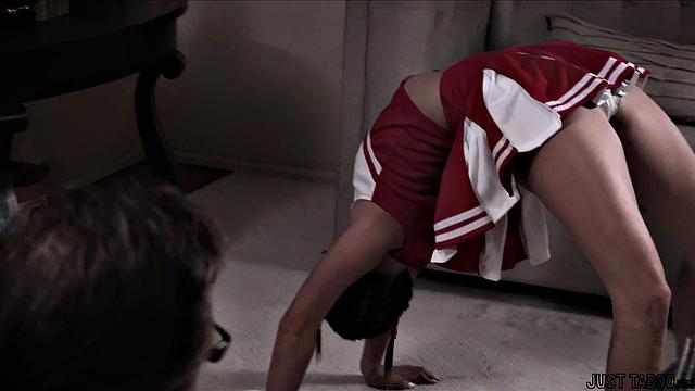 Must practice cheerleading, stepdad!