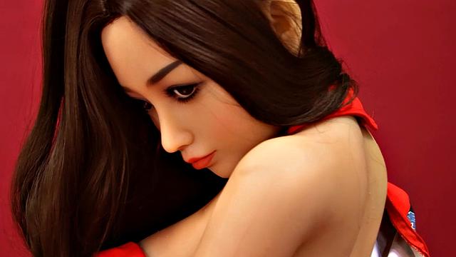 Japanese sex robot with cute face and soft features