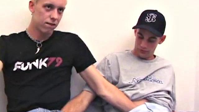 In this hot romp, gay boy Roar and straight boy Nick swap blow jobs. Nick definitely enjoys stroking Roar's cock. Then he takes Roar's cock and laughs, while tasting Roar's pre-cum on his tongue.