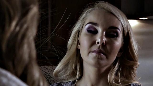 Booty girlfriend riding cock in threeway