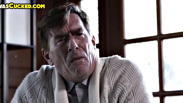 Cheating babe smashed while he watches her ride BBC