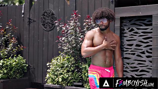 FEMBOYISH - Sunbathing Femboy In Bikini Alex Rough Barebacks Tony Genius After Good Sucking