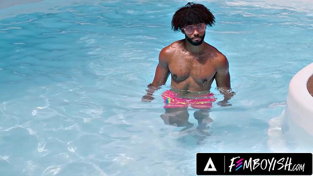 FEMBOYISH - Sunbathing Femboy In Bikini Alex Rough Barebacks Tony Genius After Good Sucking