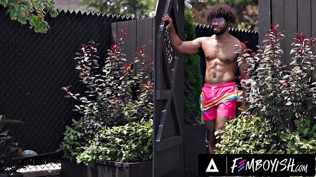 FEMBOYISH - Sunbathing Femboy In Bikini Alex Rough Barebacks Tony Genius After Good Sucking