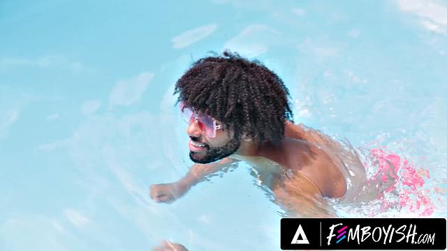 FEMBOYISH - Sunbathing Femboy In Bikini Alex Rough Barebacks Tony Genius After Good Sucking