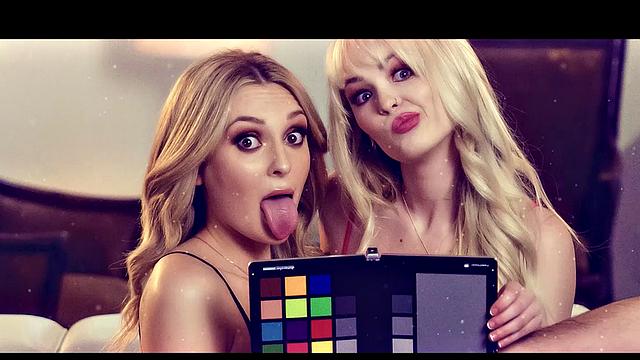 Cherry of the Month Charlotte Sins Blonde Masturbates After Stripping from Red Lingerie