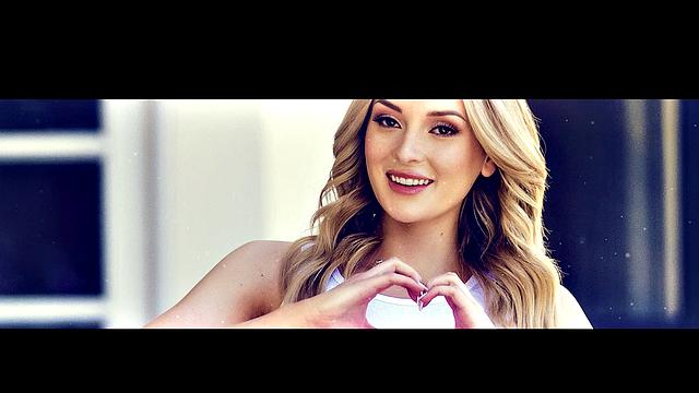 Cherry of the Month Charlotte Sins Blonde Masturbates After Stripping from Red Lingerie