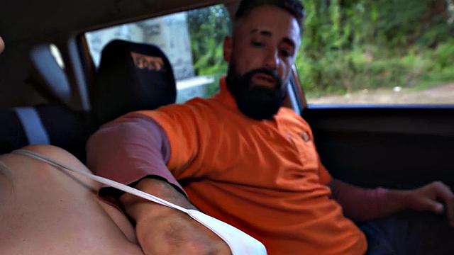 Huge titted driving teacher seducing a student