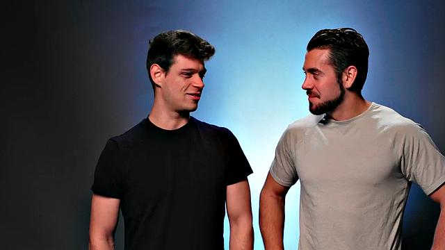 Handsome jock barebacks BF in tight ass until cumshot