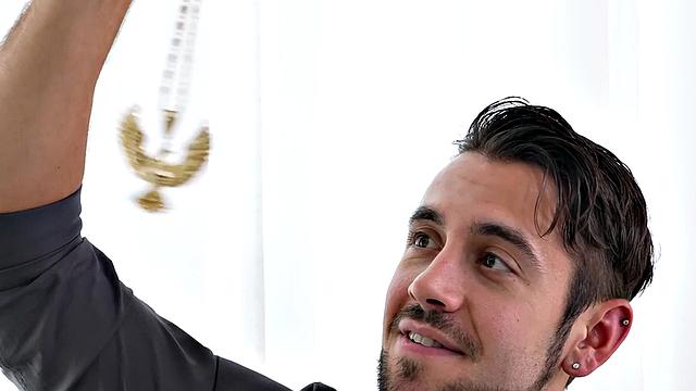 Office straight guy fooled and fucked