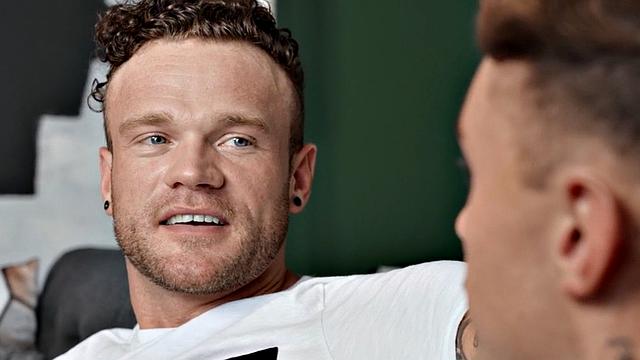 Muscled jock gets facial after bareback pounding