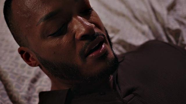 Busty trans babe pumping black ass before sucking