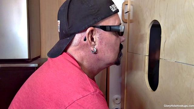 First Time Blowjob At The Gloryhole