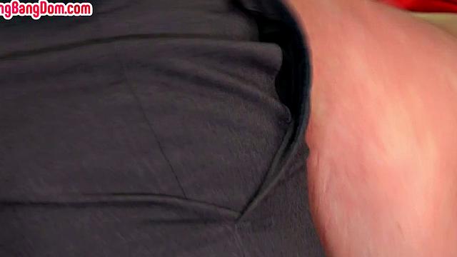 Hardcore gangbanged redhead used in whipping fuck