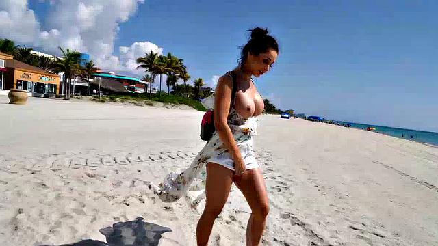 Busty at the Beach