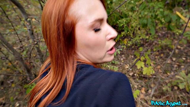 Russian Redhead Fucked in Public