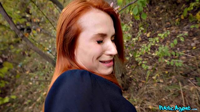 Russian Redhead Fucked in Public