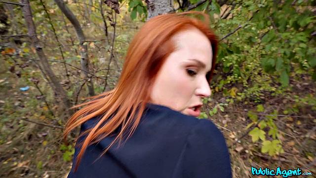 Russian Redhead Fucked in Public