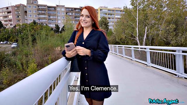 Russian Redhead Fucked in Public