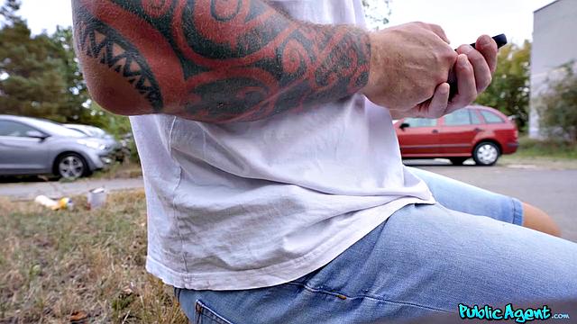 Russian Redhead Fucked in Public