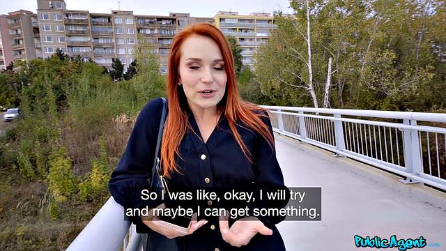 Russian Redhead Fucked in Public