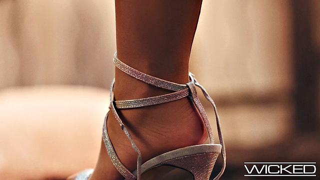Wicked - Hot Lingerie Brunette Babe Gets A Fast Doggystyle