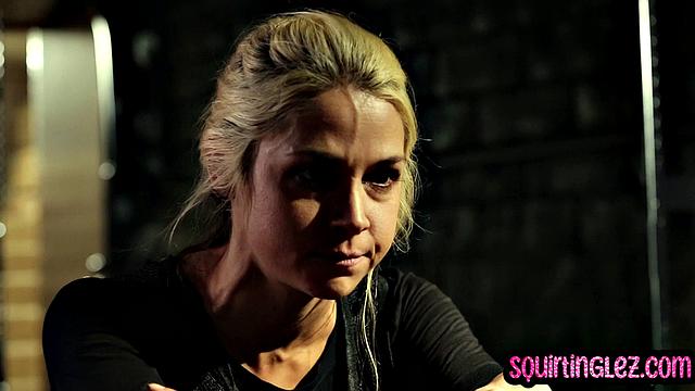 Hot babe gets dominated by lesbo