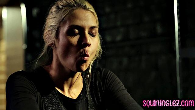 Hot babe gets dominated by lesbo