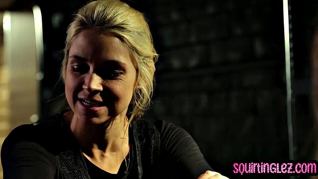 Hot babe gets dominated by lesbo