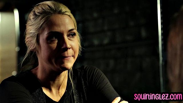 Hot babe gets dominated by lesbo