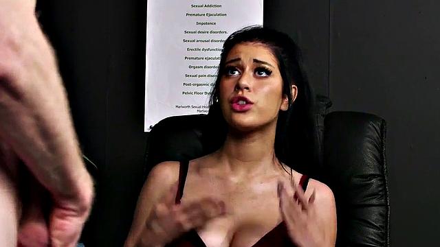 CFNM British voyeur teases wanker till fresh load