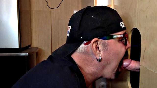 Gloryhole amateur gets fucked in asshole after BJ