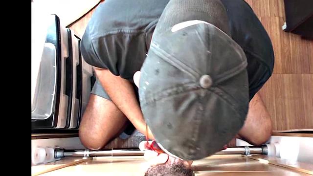 Gloryhole amateur gets fucked in asshole after BJ