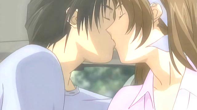 Горячая японка с большими грудями страстно трахается в машине по-взрослому, сперва ласки пальцами, потом глубокий секс в стиле аниме POV.